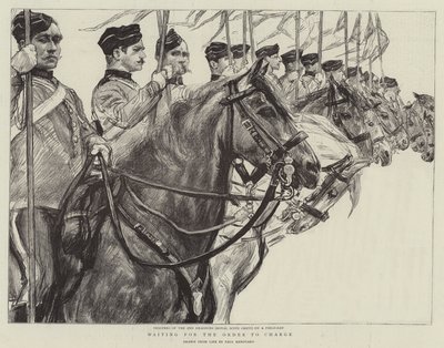 Wachten op het bevel om aan te vallen door Charles Paul Renouard